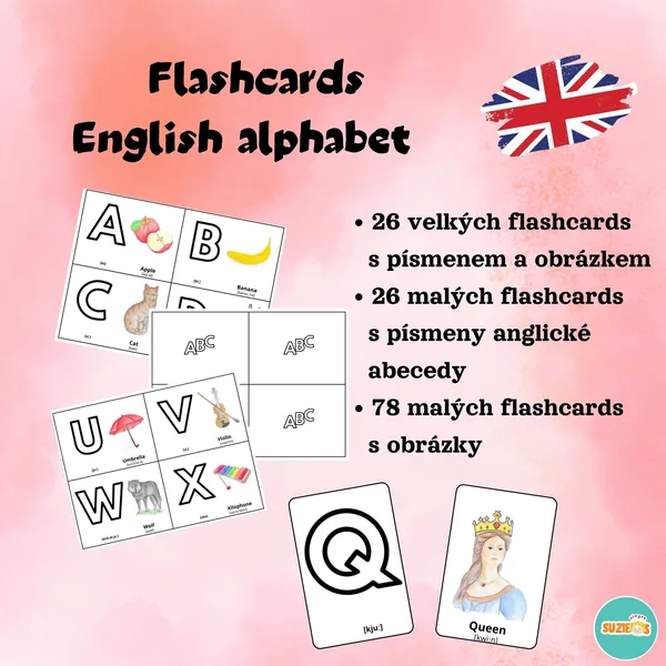 Flashcards English alphabet 1