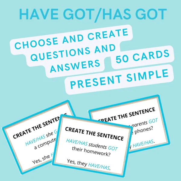 HAVE GOT HAS GOT - QUESTIONS 1