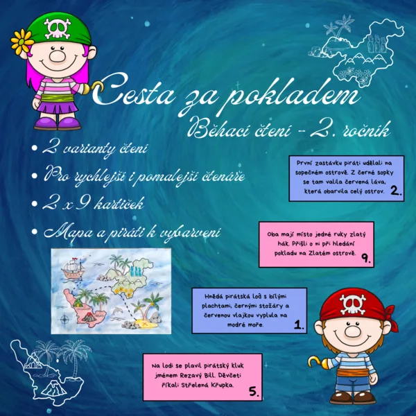 Cesta za pokladem - běhací čtení pro 2. ročník 1