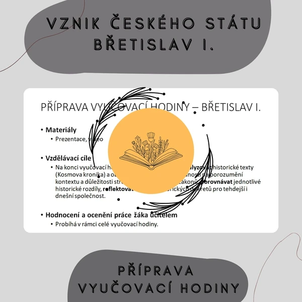 Plán vyučovací hodiny - Břetislav I. 1