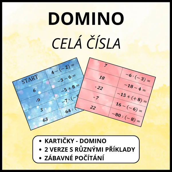 Domino - Celá čísla 1