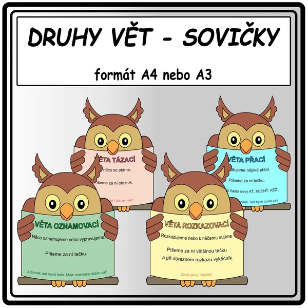 Druhy vět - sovičky 1