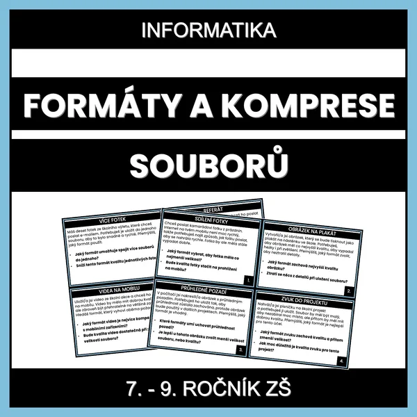 Formáty a komprese souborů - situace 1