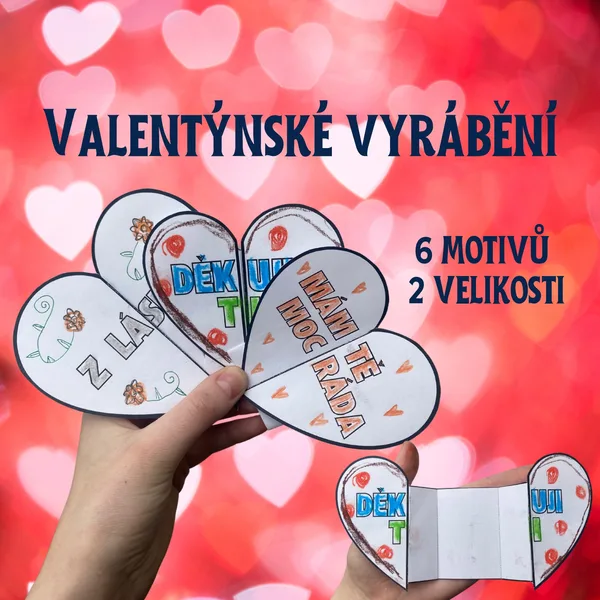 Valentýnské vyrábění - valentýnky 1