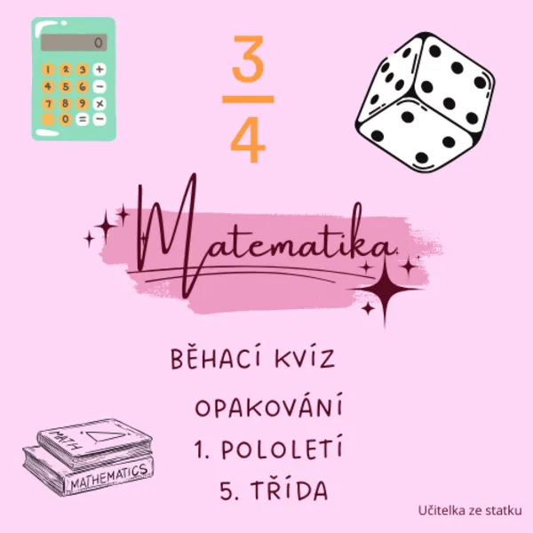 Běhací kvíz - opakování 1. pololetí 1