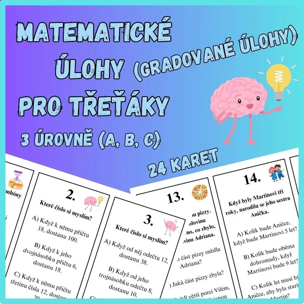 Matematické úlohy pro třeťáky (gradované úlohy) 1