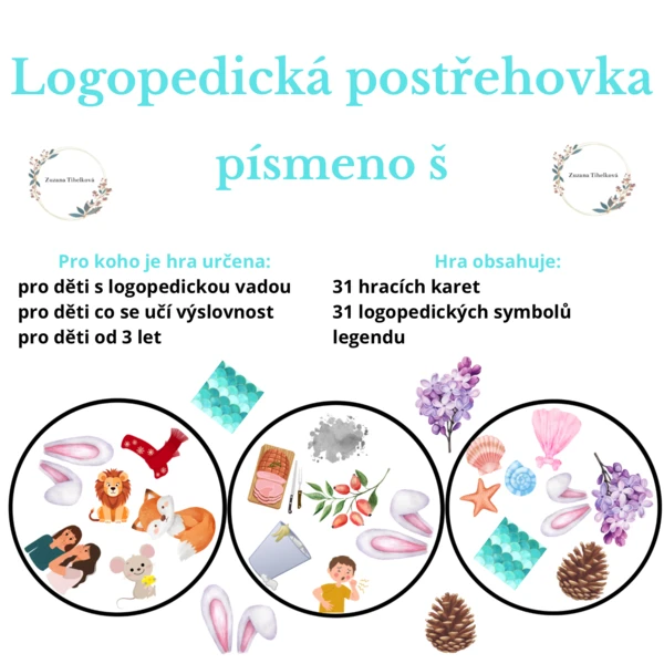 Logopedická postřehovka - písmeno š 1