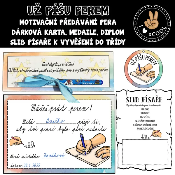 Píšu perem - motivační předávání pro prvňáčky 1