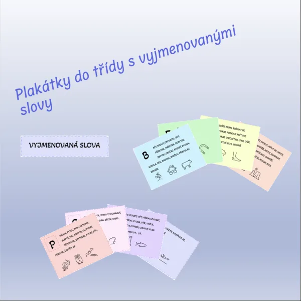 Plakátky na vyjmenovaná slova 1