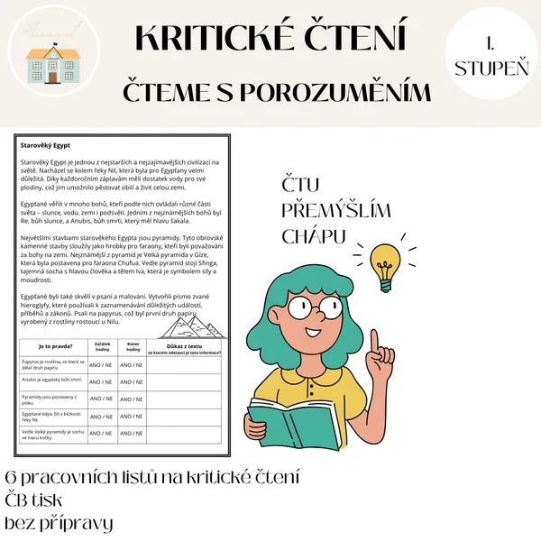 Kritické čtení - čteme s porozuměním 1