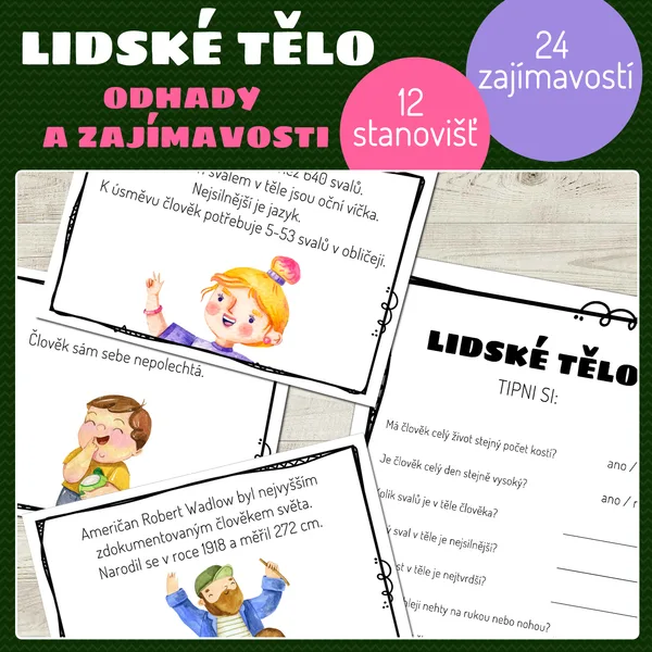 Lidské tělo - odhady a zajímavosti 1
