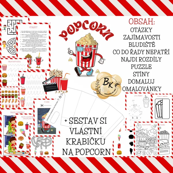 POPCORN - pracovní listy 1