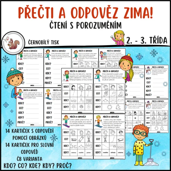 Přečti a odpověz ZIMA! 1