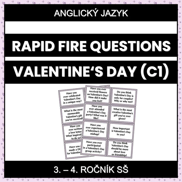 Rapid Fire Questions - Valentine's Day (C1) 1