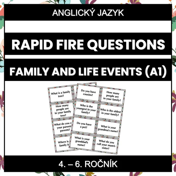 Rapid Fire Questions - Family and Life Events (A1) 1