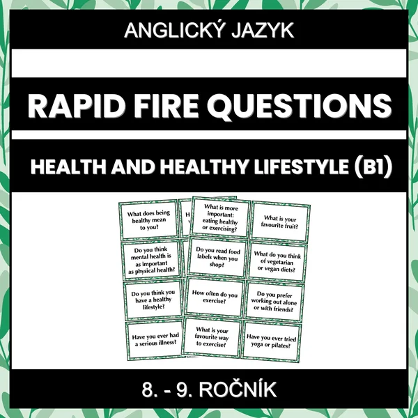 Rapid Fire Questions - Health and Healthy Lifestyle (B1) 1
