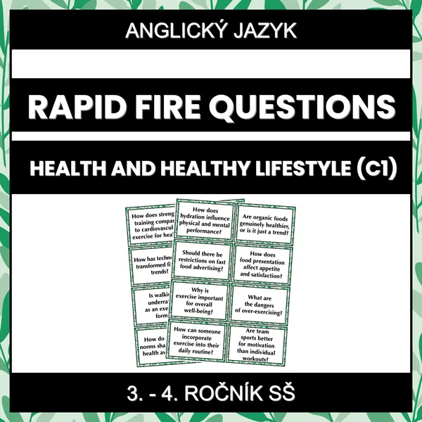 Rapid Fire Questions - Health and Healthy Lifestyle (C1) 1