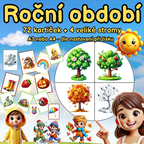 ROČNÍ OBDOBÍ - hry, komunikace, fantazie 🌸 🌞 🍂 ❄️ 1