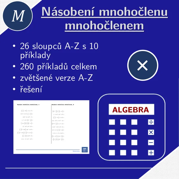 Násobení mnohočlenu mnohočlenem | matematika | algebra | 26 sloupců 1