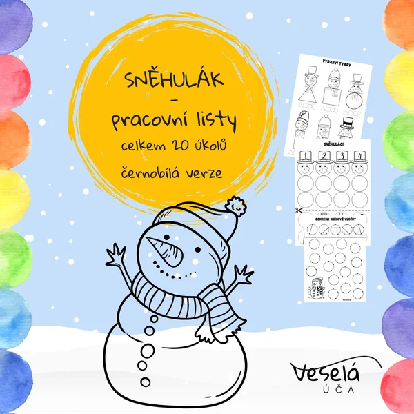 SNĚHULÁK- pracovní listy 1