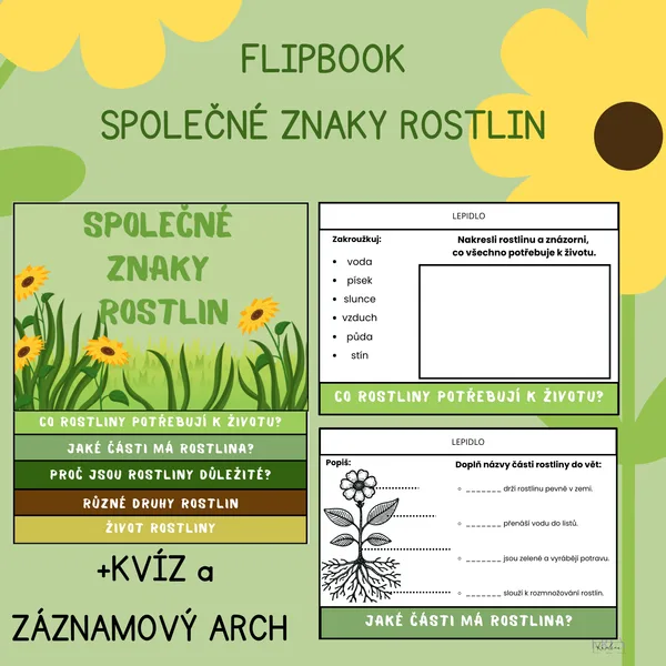SPOLEČNÉ ZNAKY ROSTLIN 1