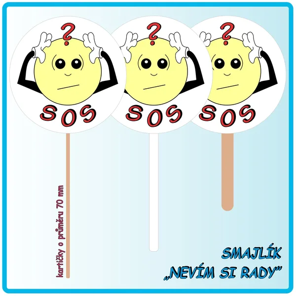 Pomocné kartičky - SOS smajlík 1