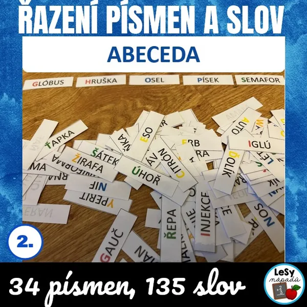 Abeceda - řazení písmen a slov 1