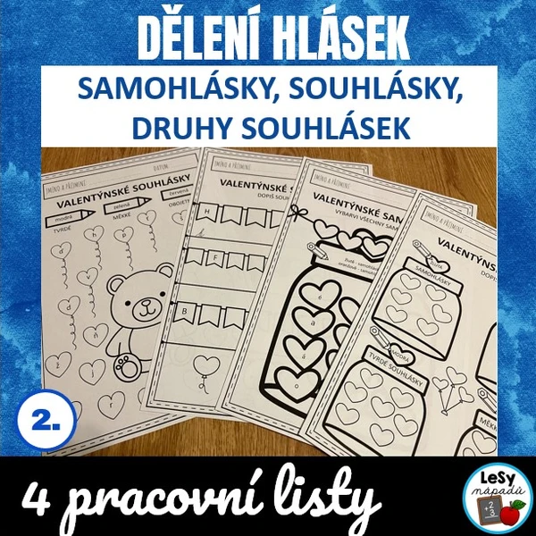 Dělení hlásek - pracovní listy 1
