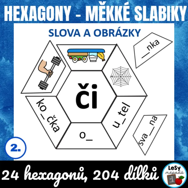 Měkké slabiky - hexagony 1