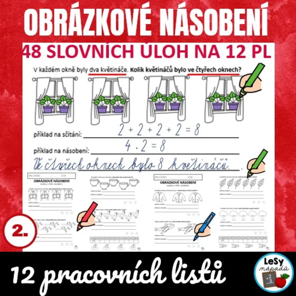 Obrázkové násobení názorně - pracovní listy 1