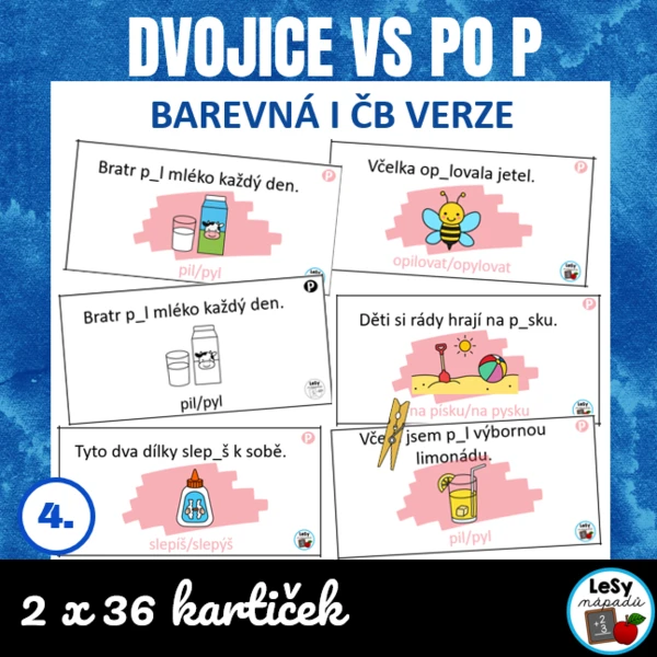 Dvojice VS po P - kolíčkování 1