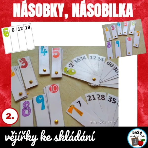 Vějířky s násobky 1