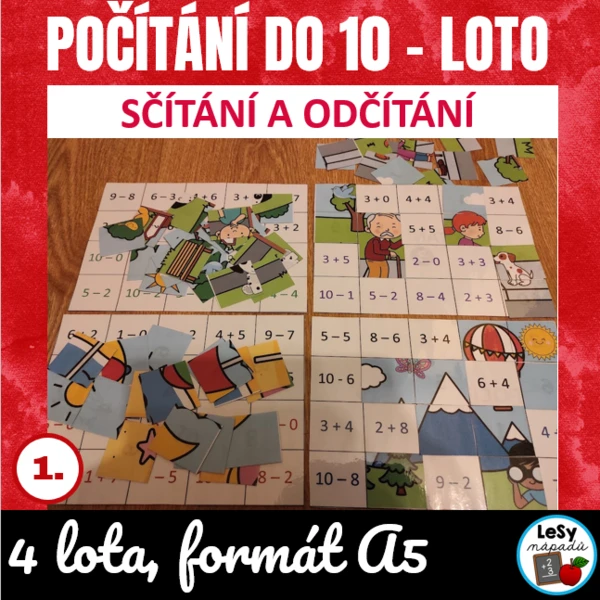 Počítání do 10 - loto 1