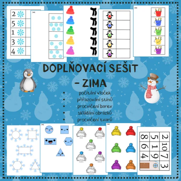 ZIMA - doplňovací sešit 1