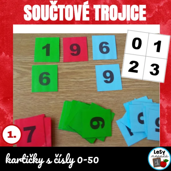 Součtové trojice - čísla 0-50 1