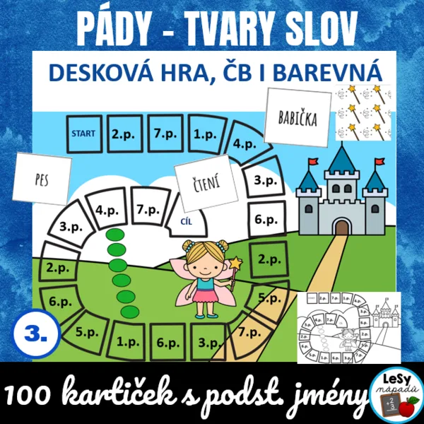 Pády - desková hra k tvorbě tarů slov 1