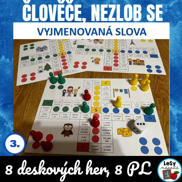 Vyjmenovaná slova - Člověče, nezlob se a pracovní listy 1