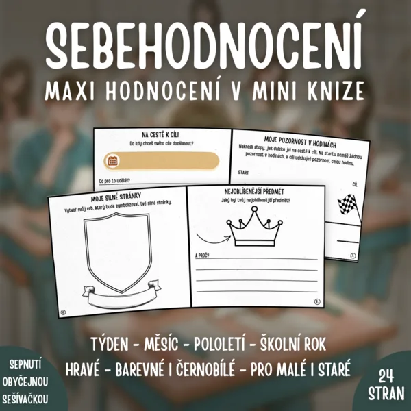 SEBEHODNOCENÍ: mini kniha pro velké hodnocení (24 stran) 1