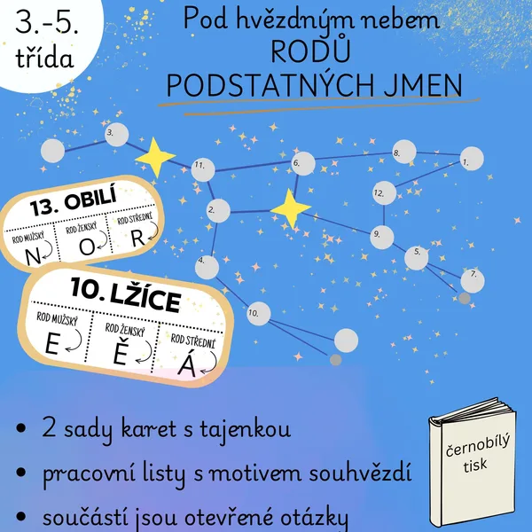 Pod hvězdným nebem rodů podstatných jmen 1