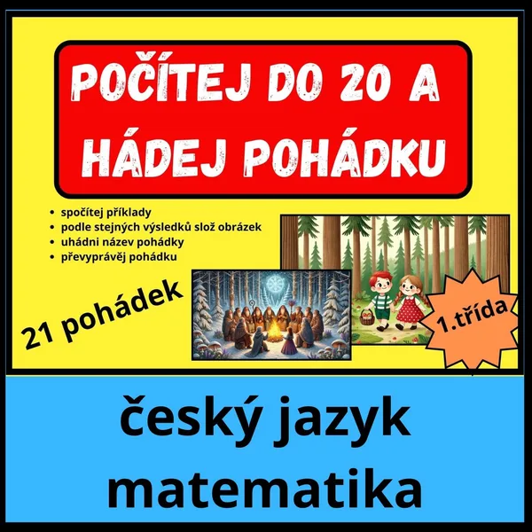 SČÍTÁNÍ A ODČÍTÁNÍ DO 20 S POHÁDKAMI - VYPRAVOVÁNÍ 1