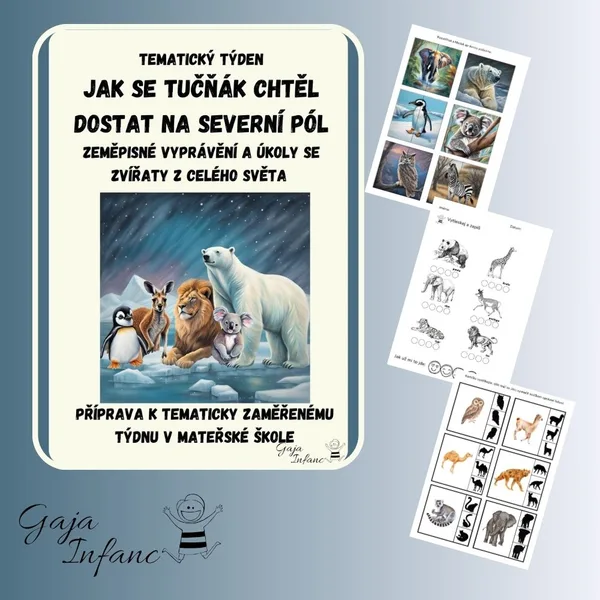 🐧 Tematický týden: Jak se tučňák chtěl dostat na severní pól 🌍 1