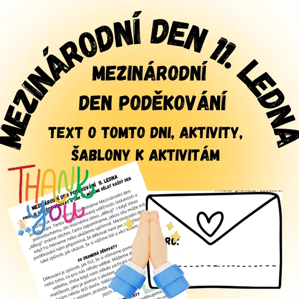 Mezinárodní den poděkování 11. ledna - text a aktivity k tomuto dni 1
