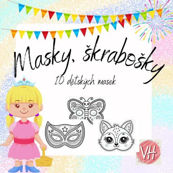 Dětské masky, škrabošky 1
