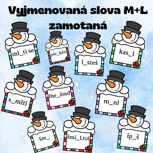Vyjmenovaná slova po M + L zamotaná 1