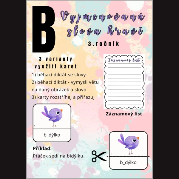 Vyjmenovaná slova hravě B 1