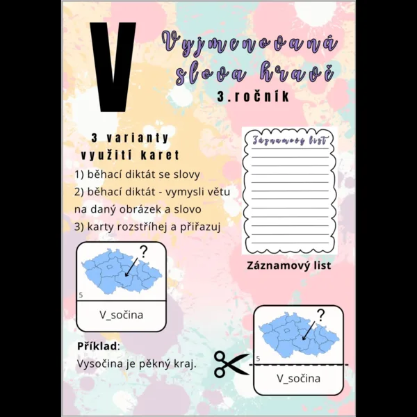 Vyjmenovaná slova hravě V 1