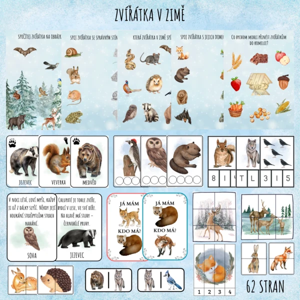 Zvířátka v zimě 1