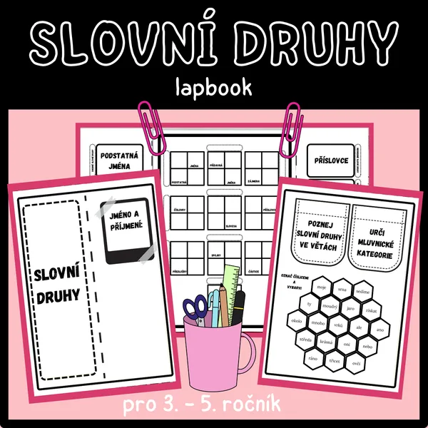 Lapbook - slovní druhy 1