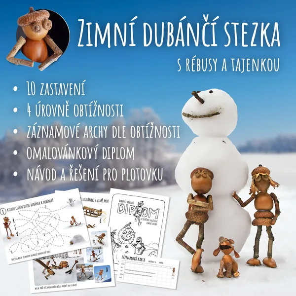 Zimní dubánčí stezka s rébusy a tajenkou 1