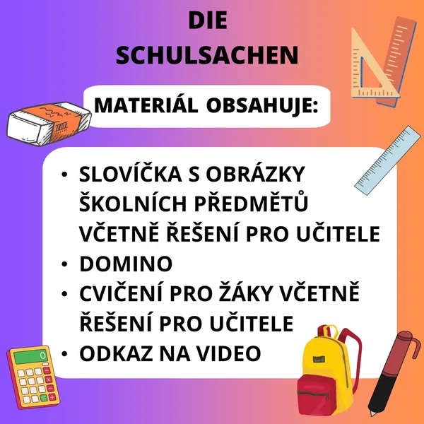 die Schulsachen 1